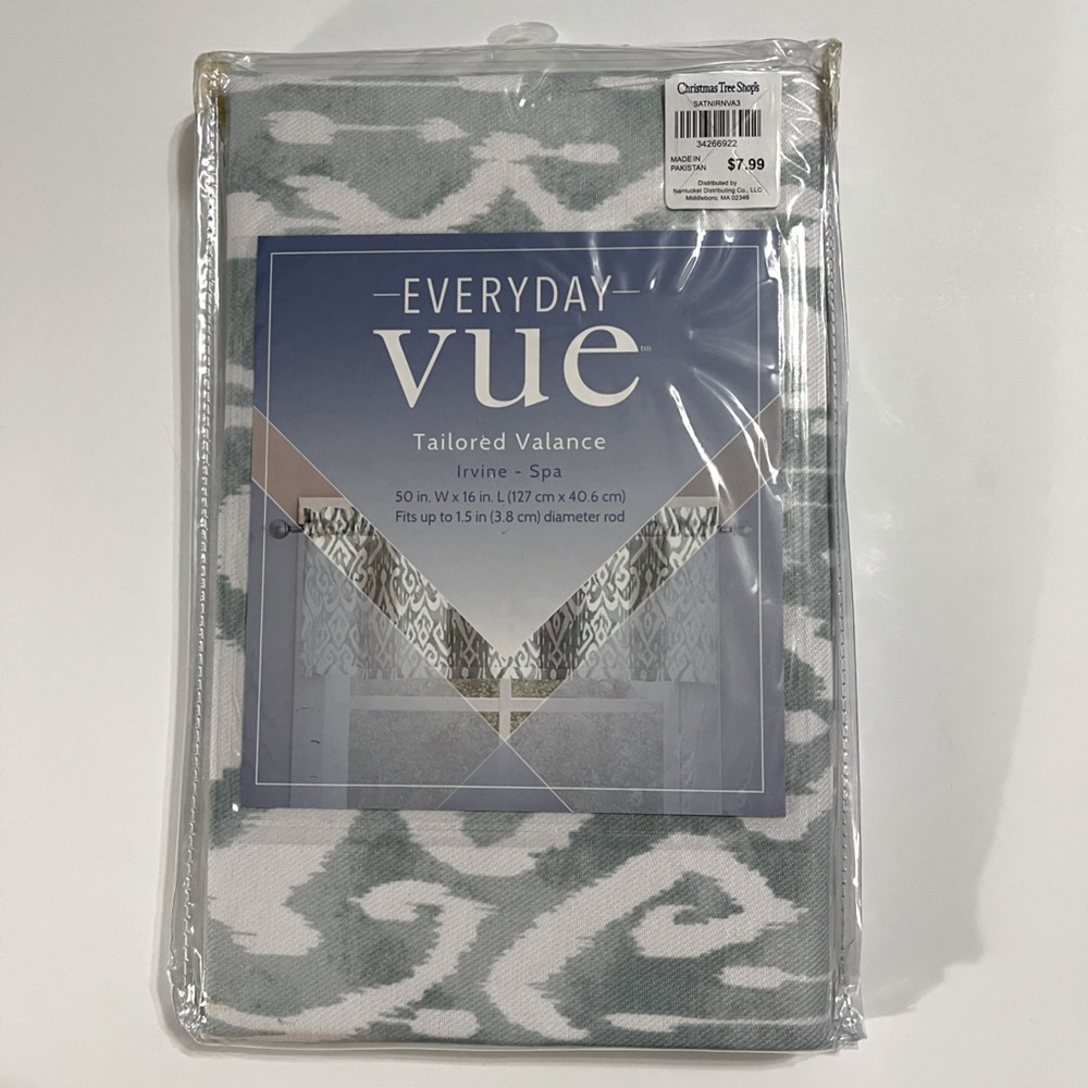 Valance for your home, ombre turquoise